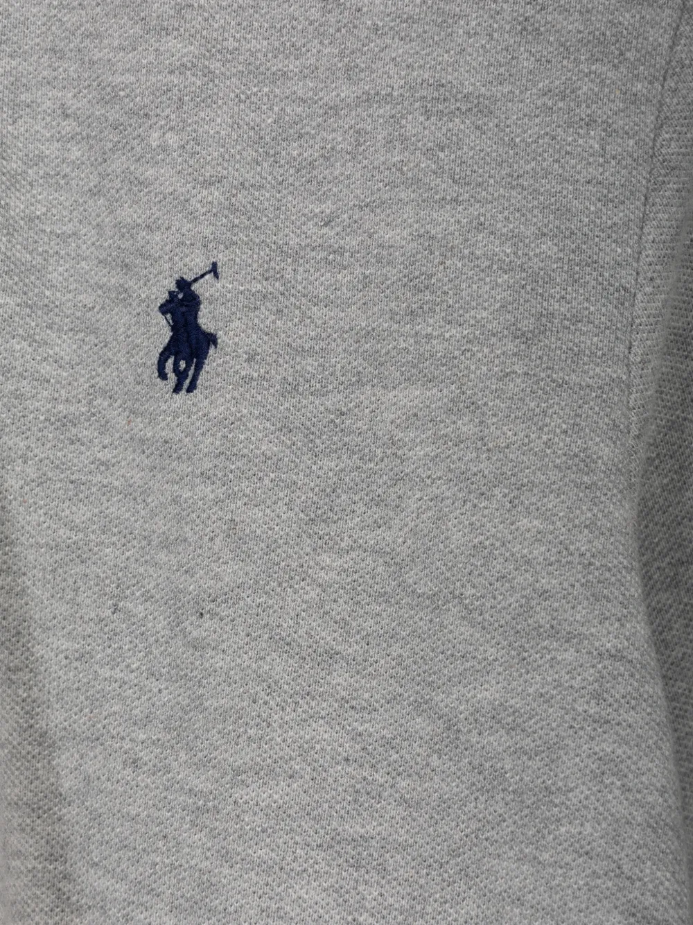POLO RALPH LAUREN KIDS logo-embroidered long-sleeve polo shirt Grijs