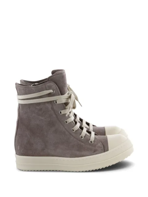 Rick Owens suede high-top sneakers