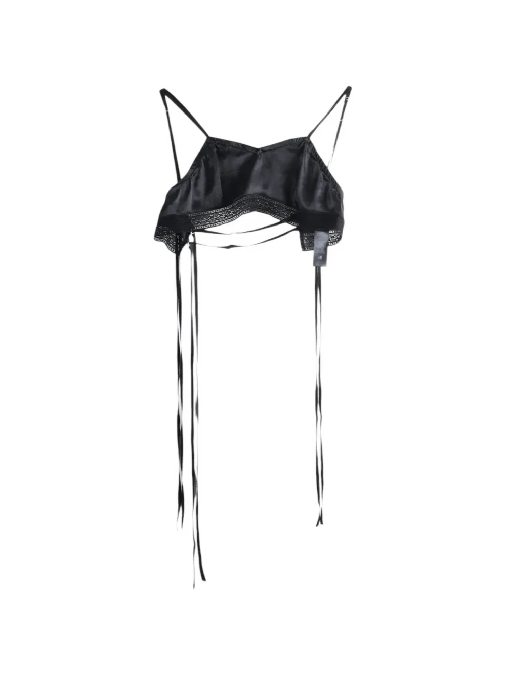 Ann Demeulemeester Xaja lace-trim bralette - Noir