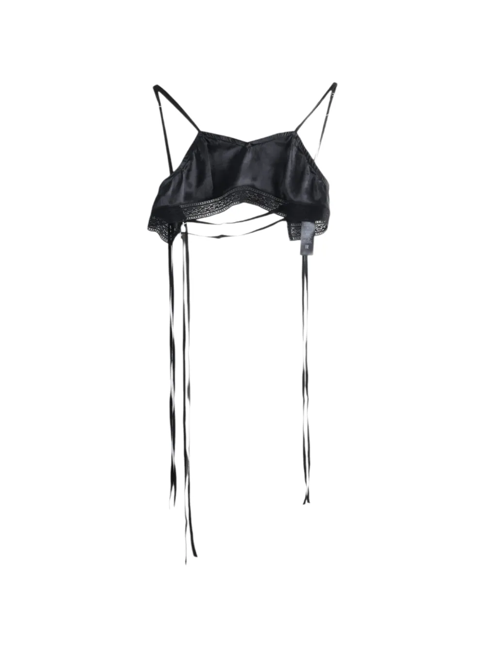 Ann Demeulemeester Xaja lace-trim bralette - Schwarz