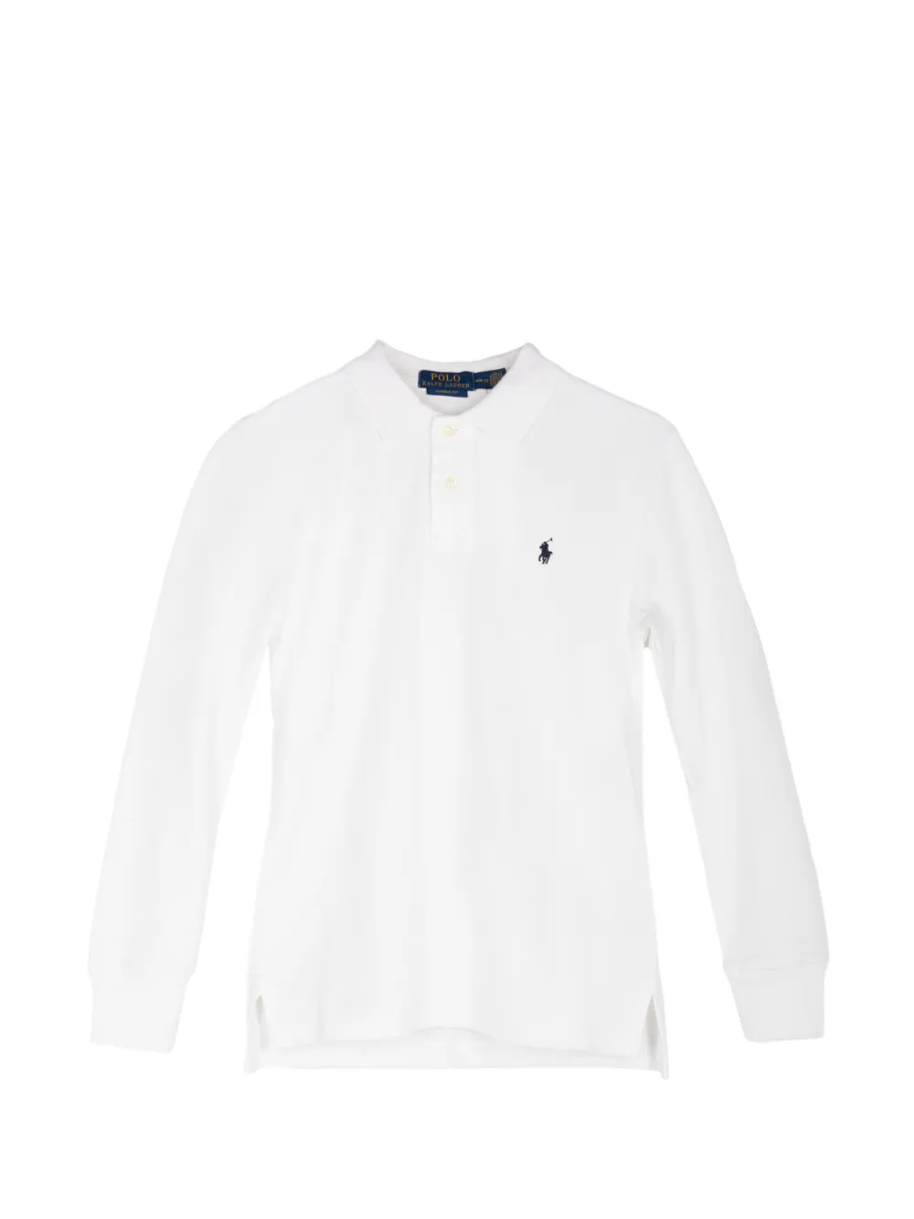 POLO RALPH LAUREN KIDS long-sleeve polo shirt - Weiß