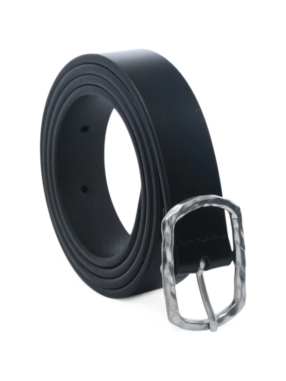 Ann Demeulemeester Garland riem met gesp en gehamerd effect Zwart