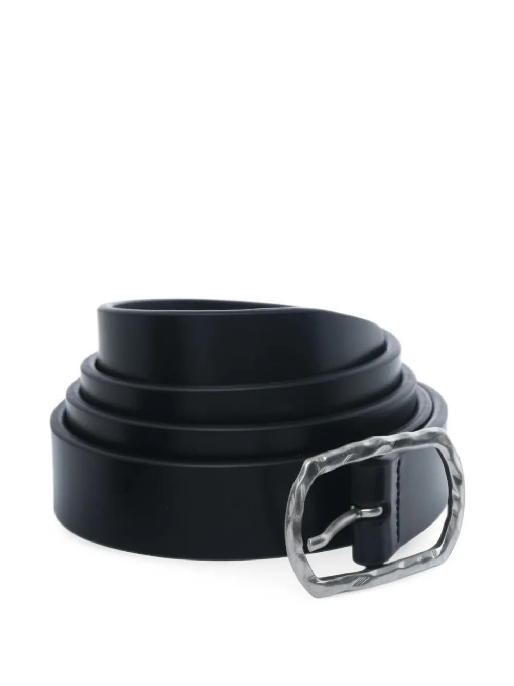 Ann Demeulemeester Garland riem met gesp en gehamerd effect Zwart