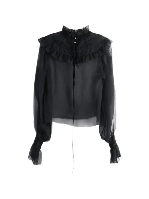 Ann Demeulemeester Palvi ruffled blouse