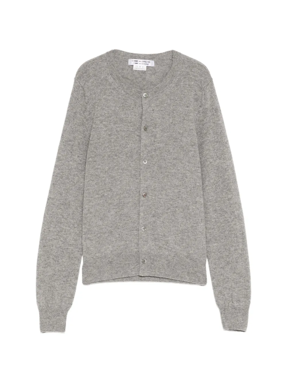 Comme Des Garçons Comme Des Garçons button-up crew-neck cardigan - Grau