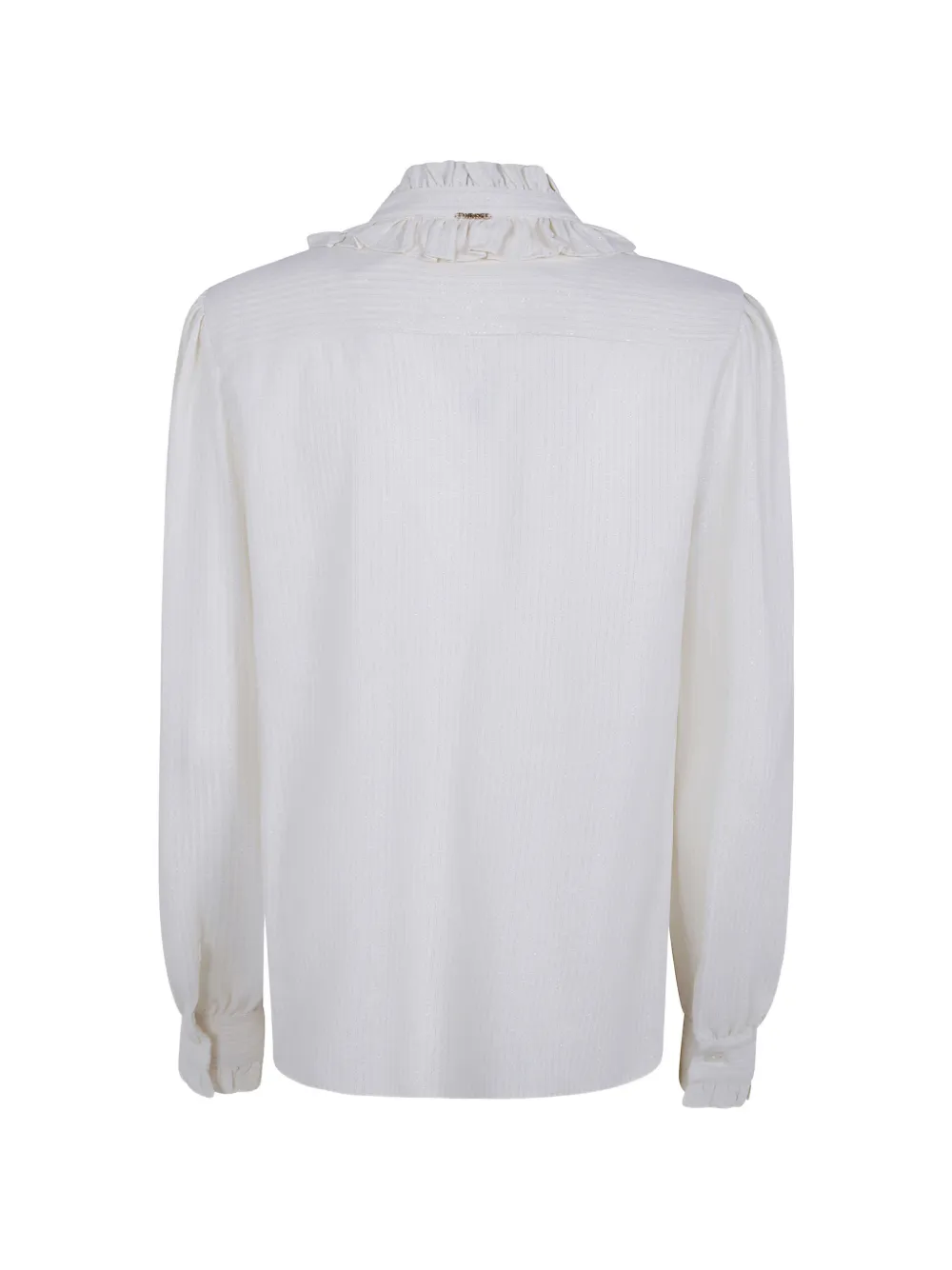 TWINSET Blouse van zijdeblend met jacquard Beige