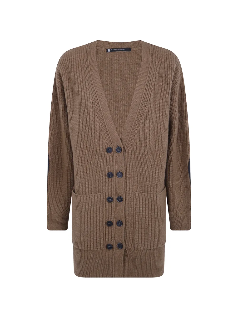 PierAntonioGaspari elbow-patch double-breasted cardigan