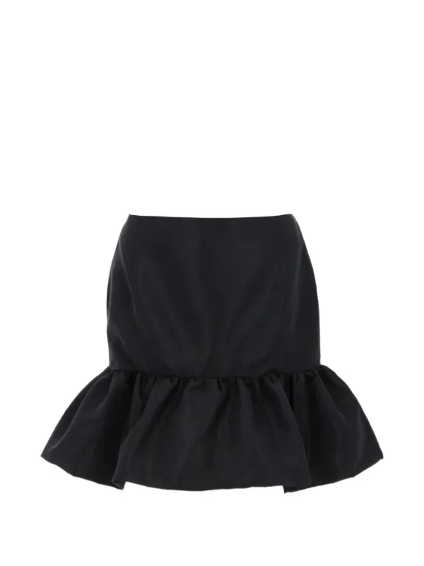 Nina Ricci Ruffled Peplum Mini Skirt in Black