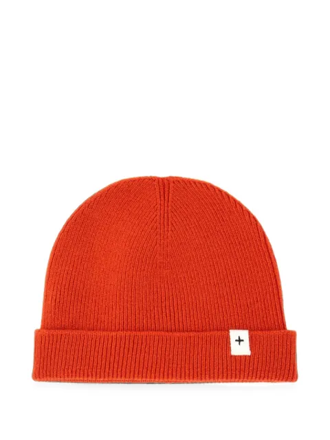 Jil Sander logo-patch ribbed beanie 