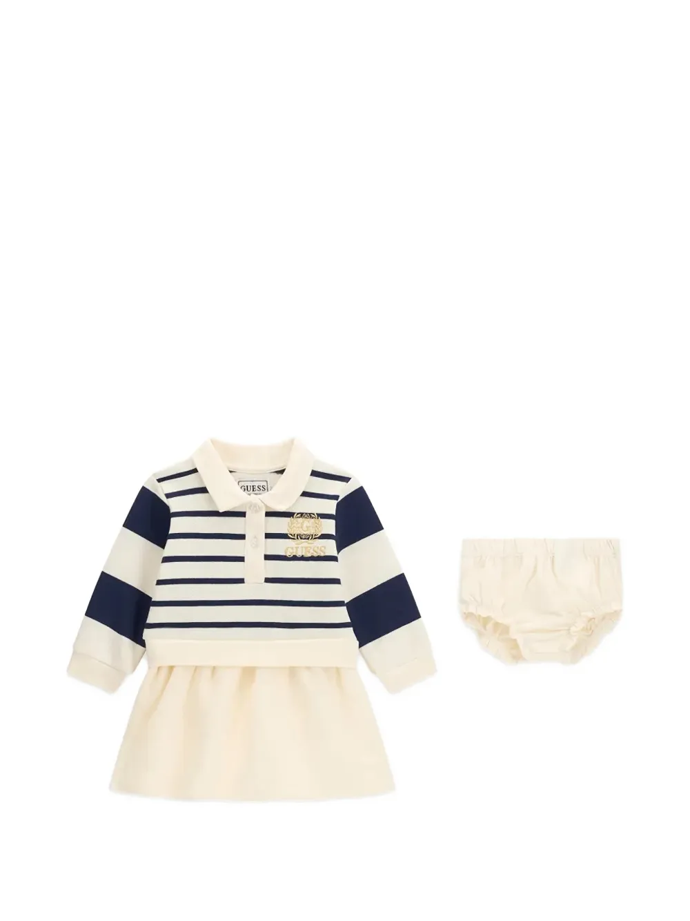 guess kids striped embroidered dress - Toni neutri