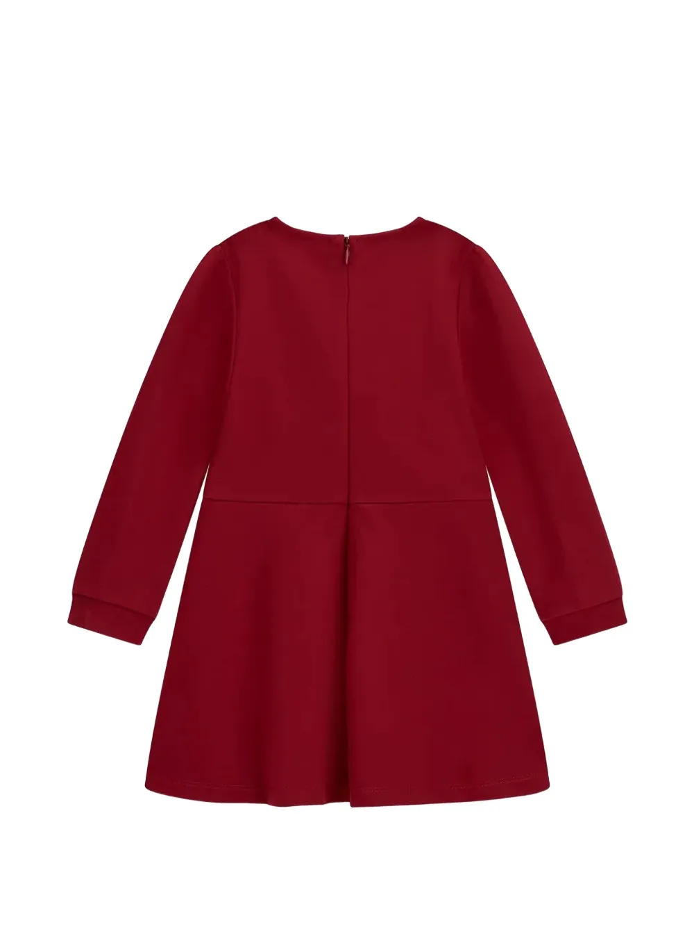 guess kids sequin-logo flared dress Rood