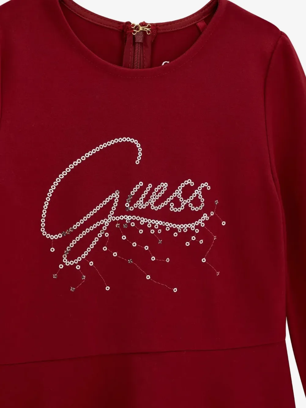 guess kids 스팽글 로고 플레어 드레스
