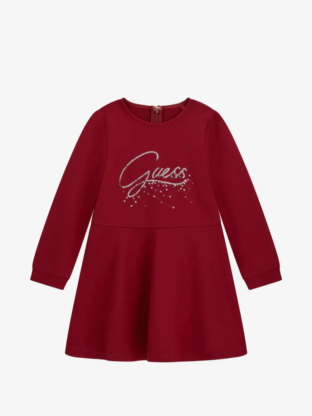guess kids 스팽글 로고 플레어 드레스