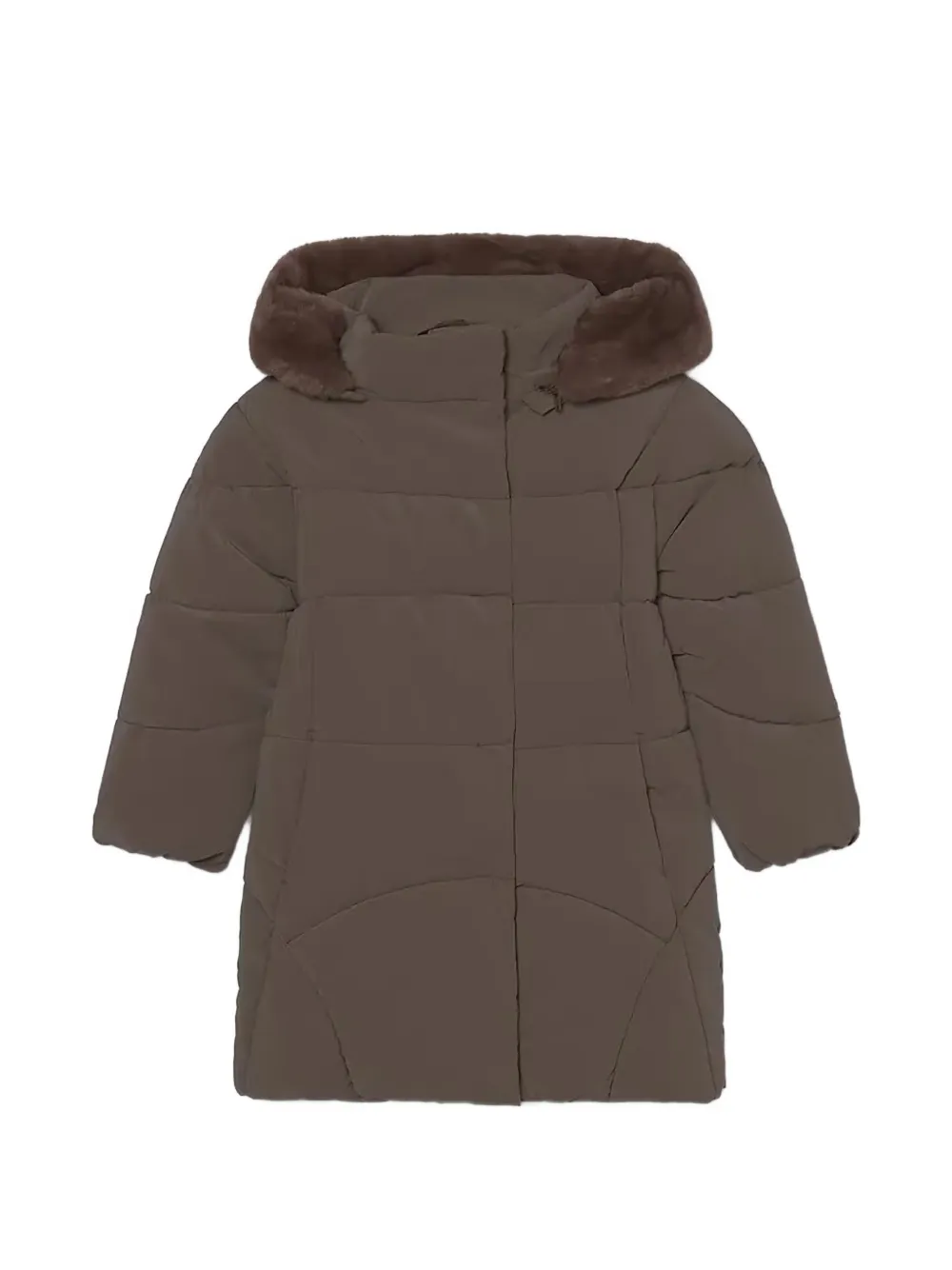 Mayoral long padded jacket - Marrone