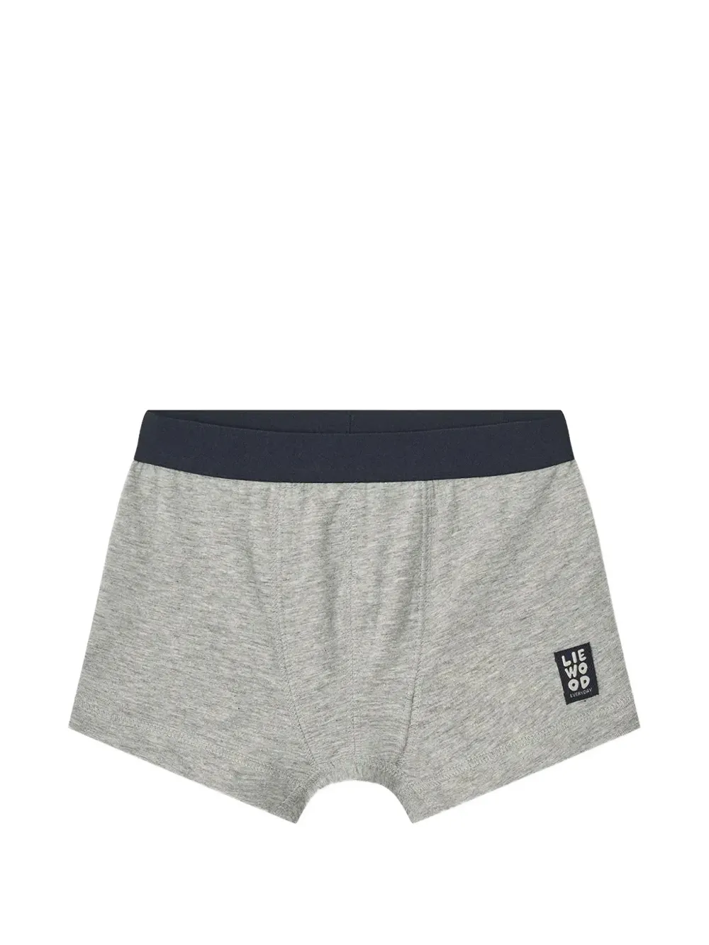 Liewood Vijf gestreepte katoenen boxershorts Grijs