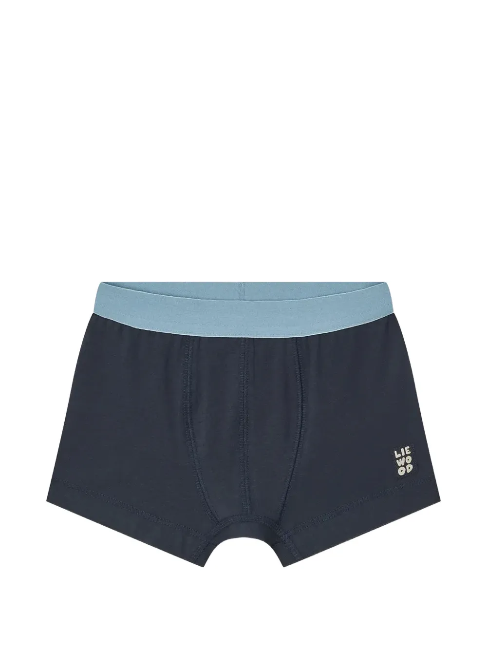 Liewood Vijf gestreepte katoenen boxershorts Grijs