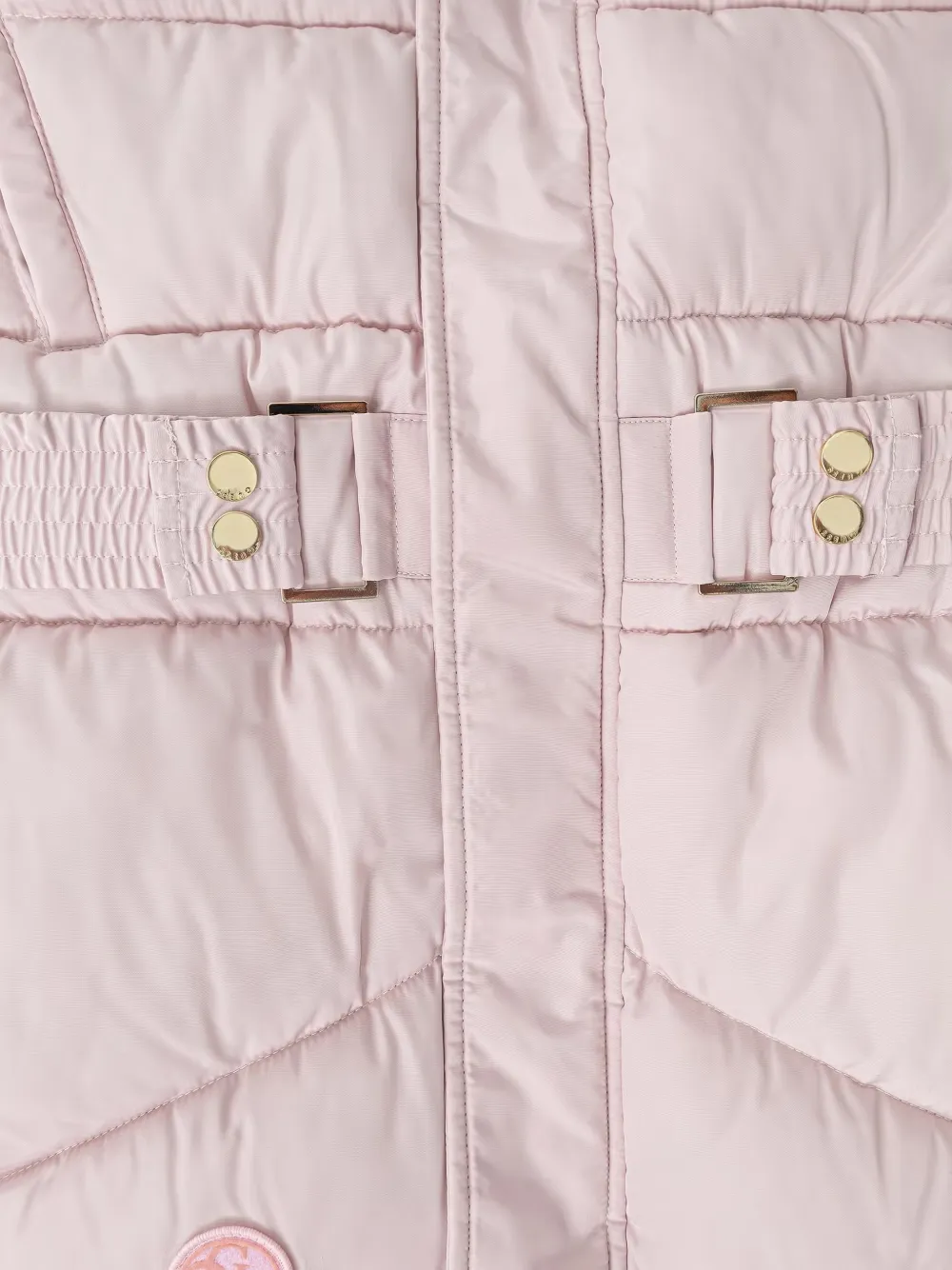 guess kids belted hooded jacket Roze