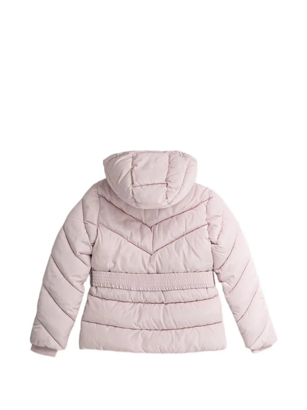 guess kids belted hooded jacket Roze