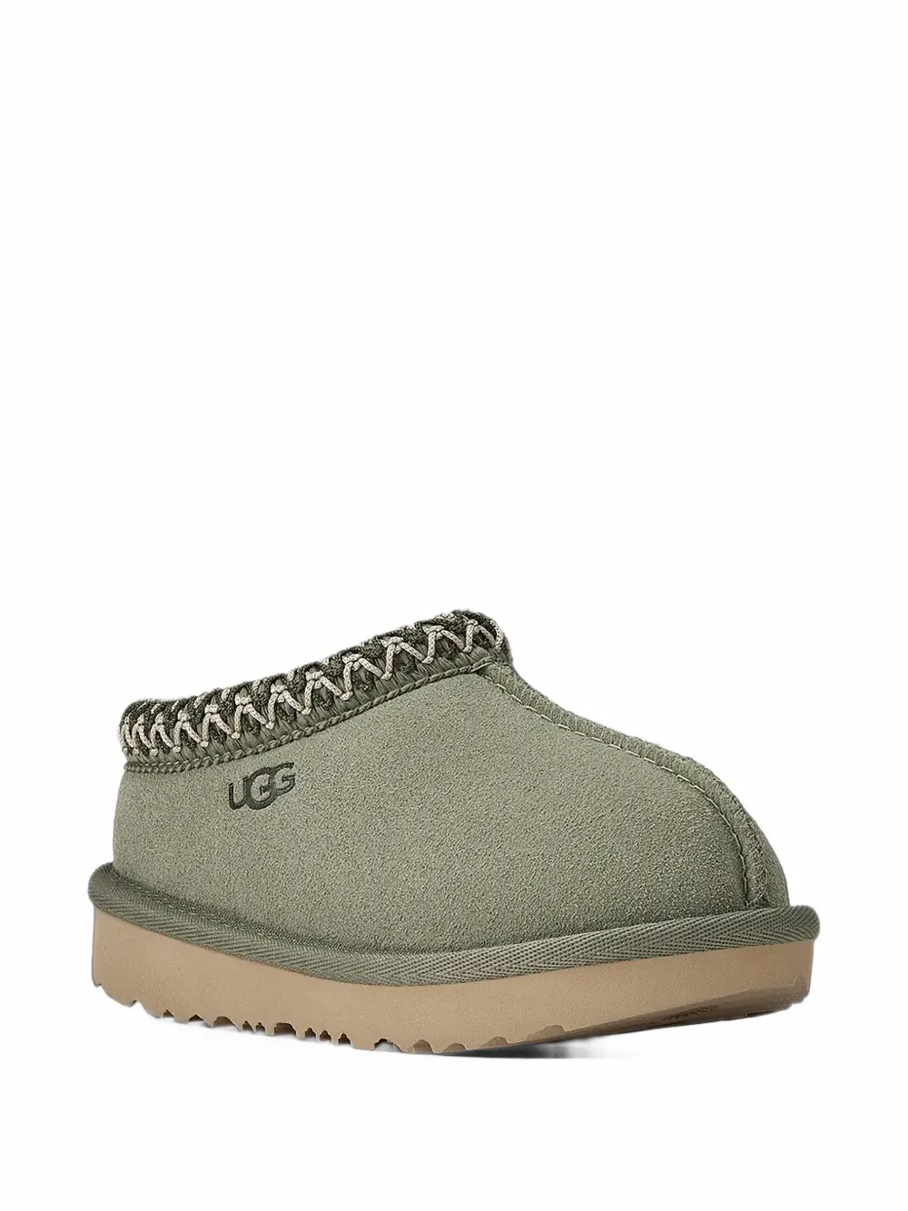 UGG Kids Tasman II embroidered slippers - Verde