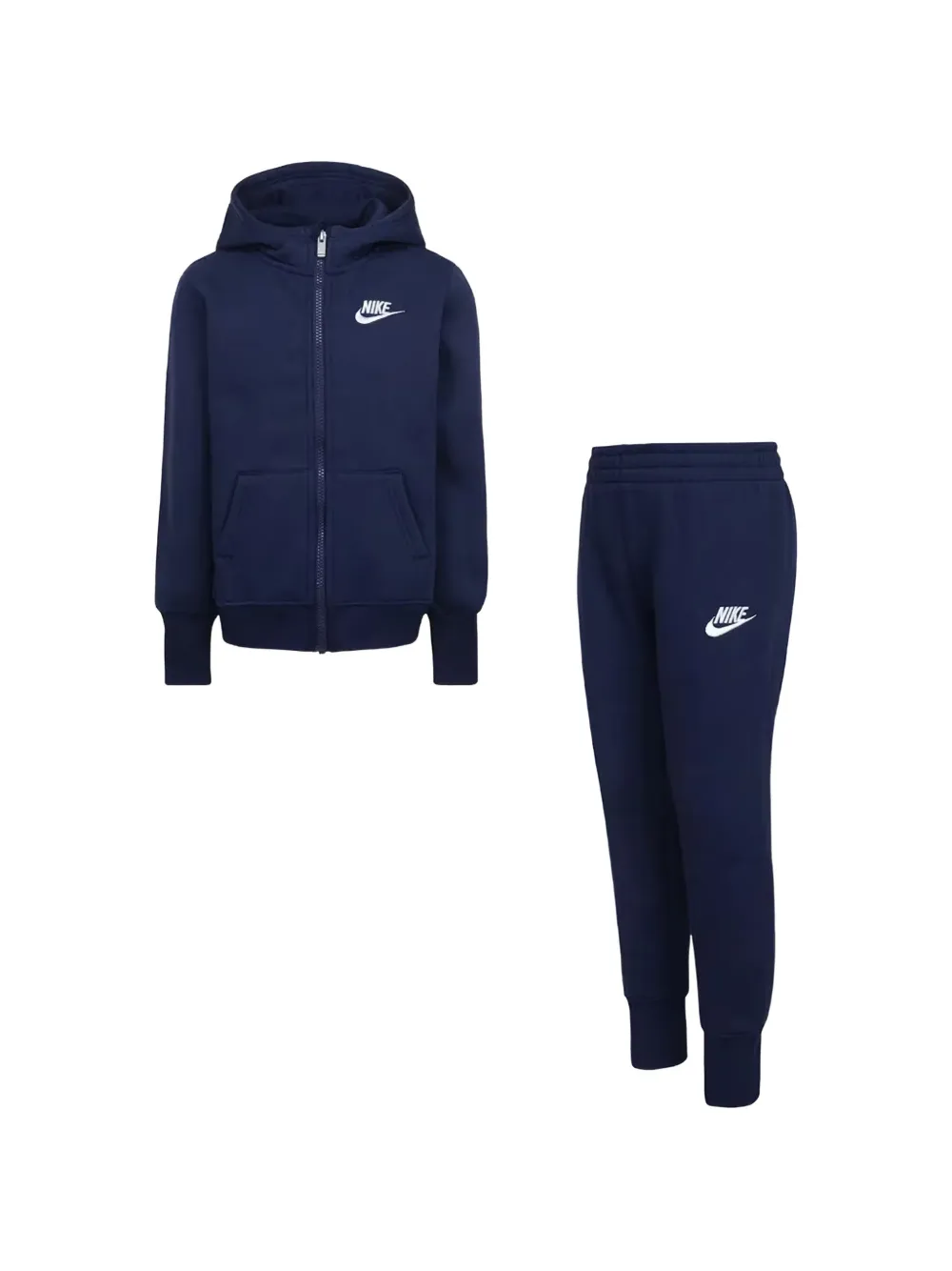 Nike Kids logo-print cotton tracksuit - Blu