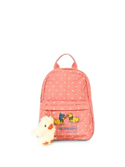 Konges Sløjd mini Juno heart-print embroidered backpack
