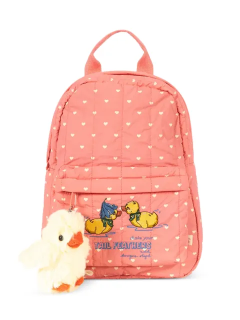 Konges Sløjd mini Juno heart-print embroidered backpack