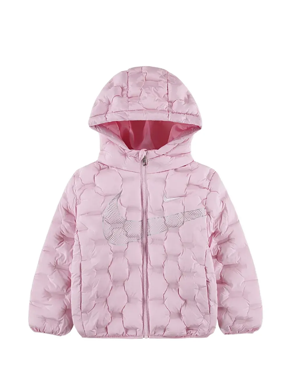 Nike Kids logo-print quilted jacket - Rosa