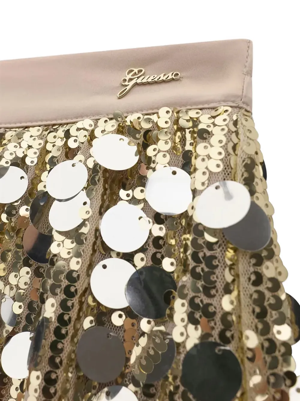 guess kids sequin-embellished skirt Goud