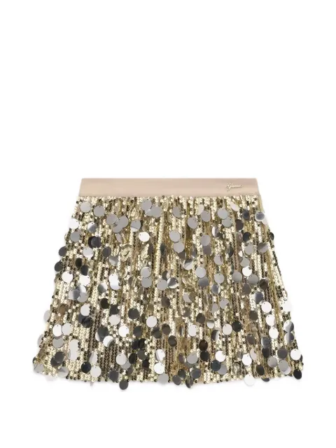 guess kids sequin-embellished skirt