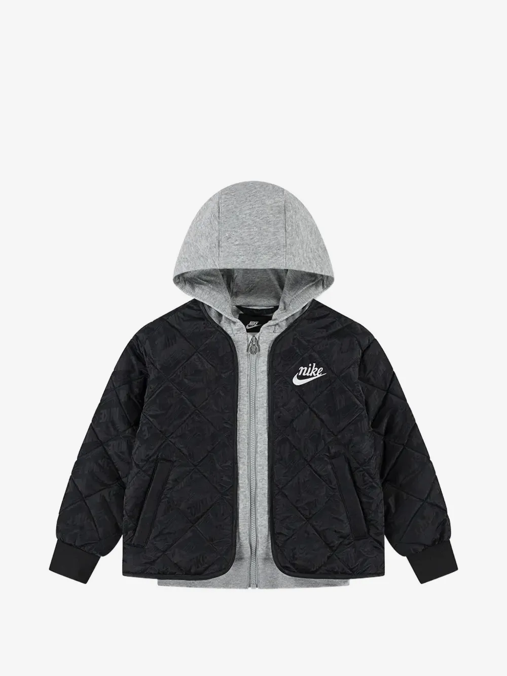 Nike Kids 퀼팅 후드 자켓