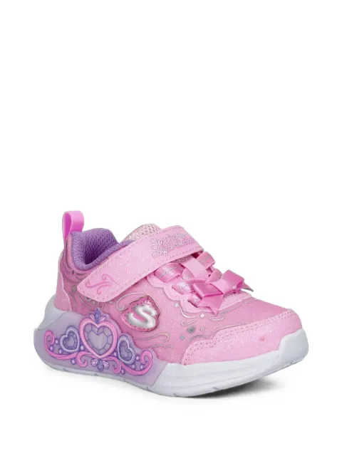 Skechers S-Lights: Lil Princess Steps glitter-effect low-top sneakers