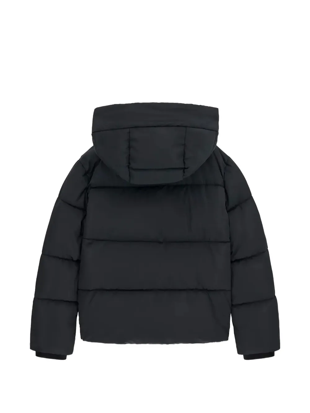 guess kids hooded padded jacket Zwart