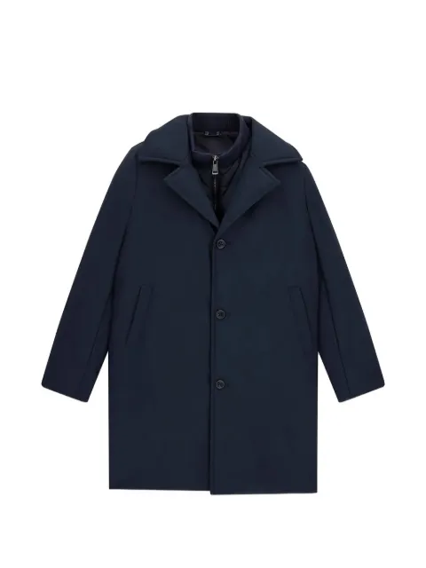 guess kids layered button-front coat