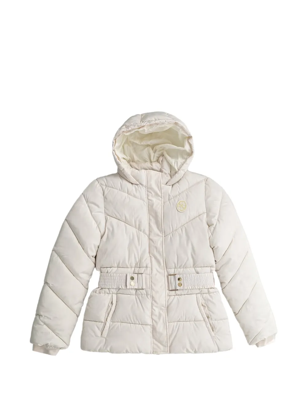 guess kids belted hooded jacket - Toni neutri