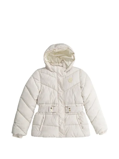 guess kids belted hooded jacket