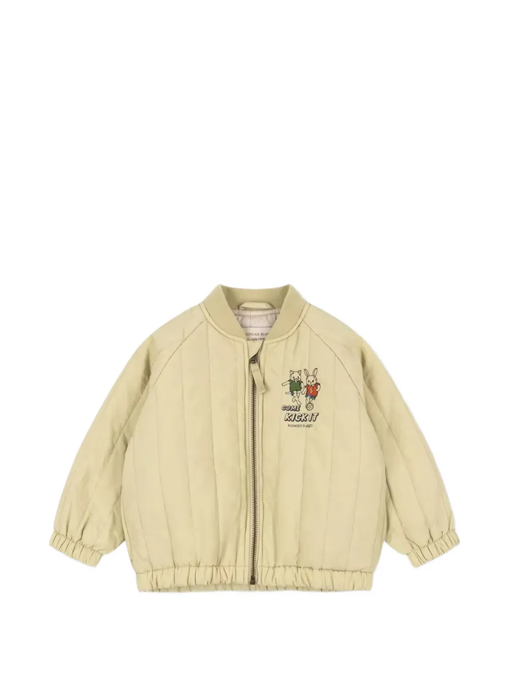 Konges Sløjd Juno quilted graphic-print bomber jacket - Verde