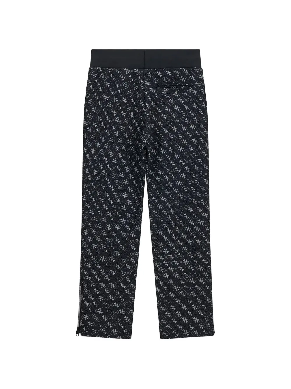 guess kids 4G monogram-print track pants Zwart