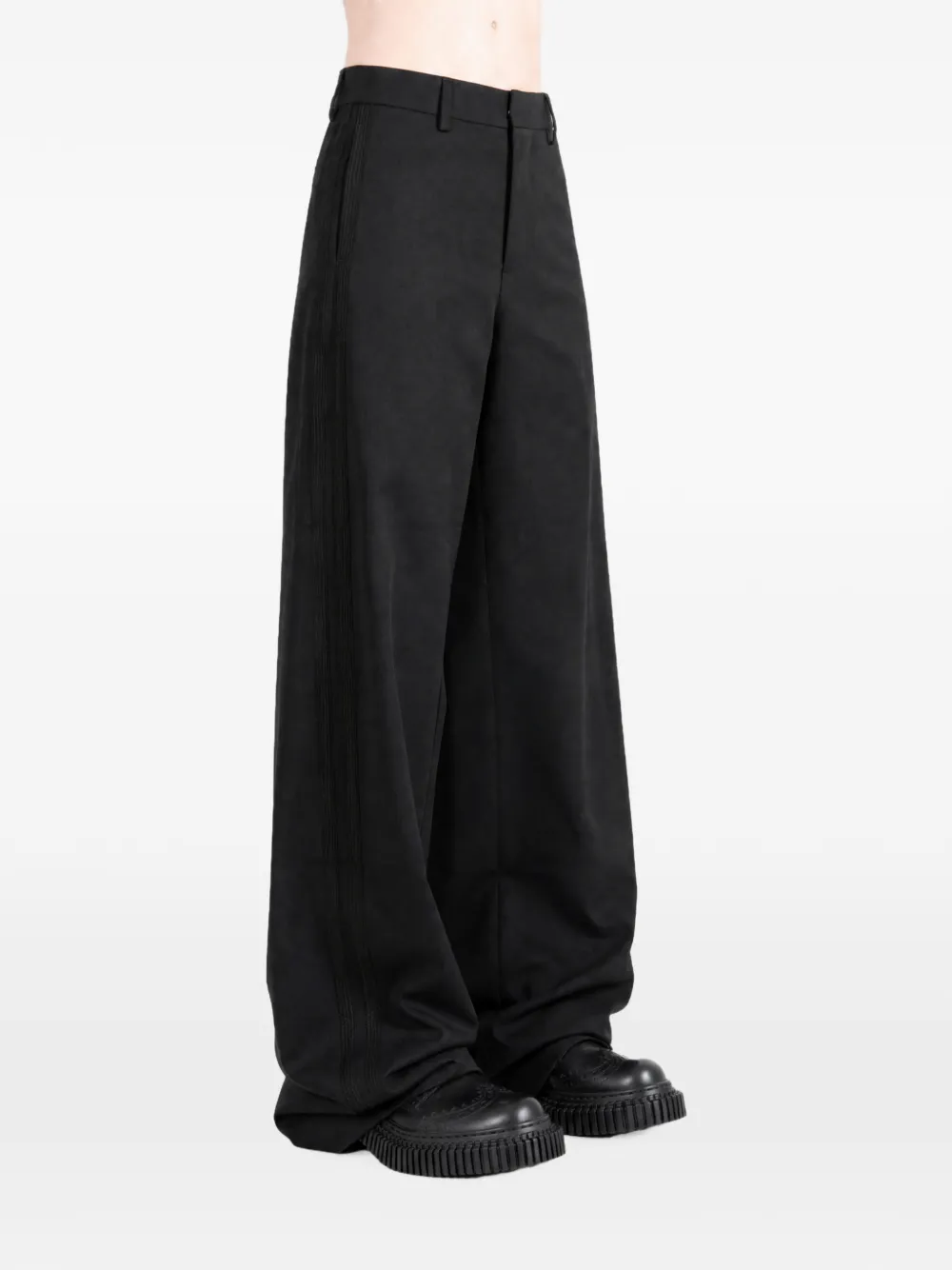 Ann Demeulemeester Viola wide-leg tailored trousers Zwart
