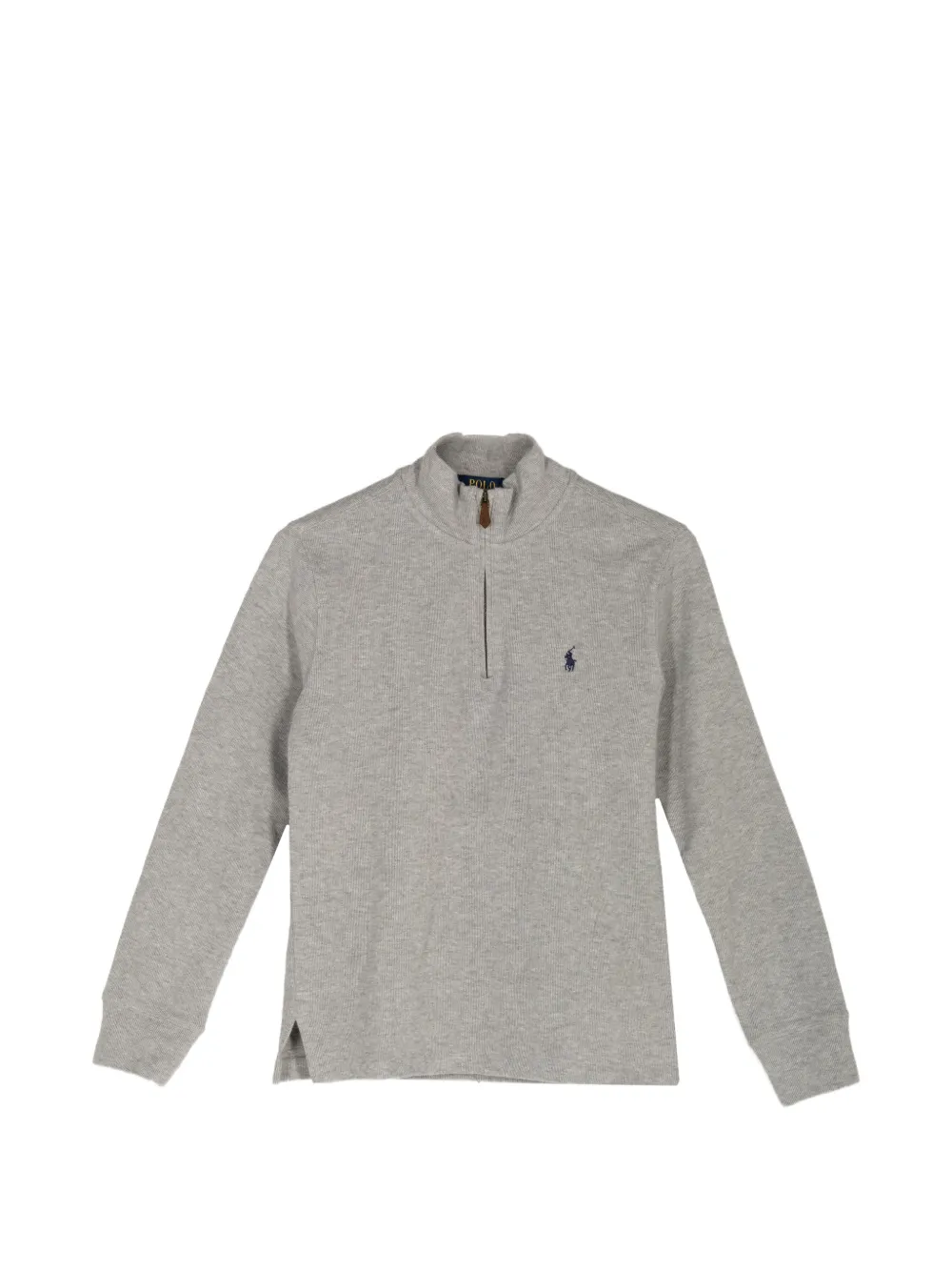 POLO RALPH LAUREN KIDS quarter-zip sweater - Grau