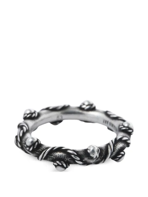Ann Demeulemeester anillo Mardon con cuentas y efecto de cuerda