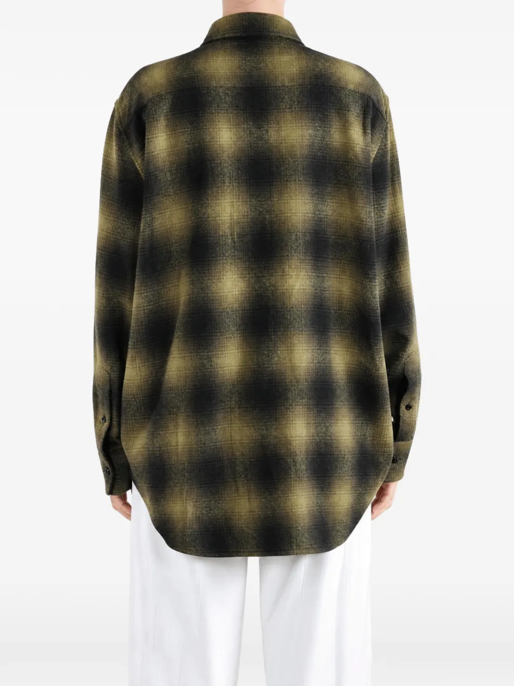 Balenciaga Geruit blouse Groen