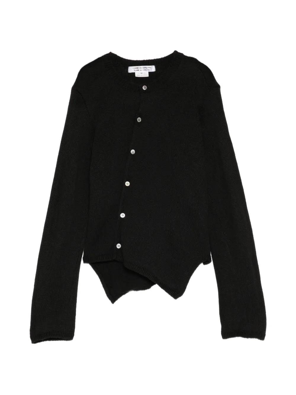 Comme Des Garçons Comme Des Garçons asymmetric button-up cardigan Zwart
