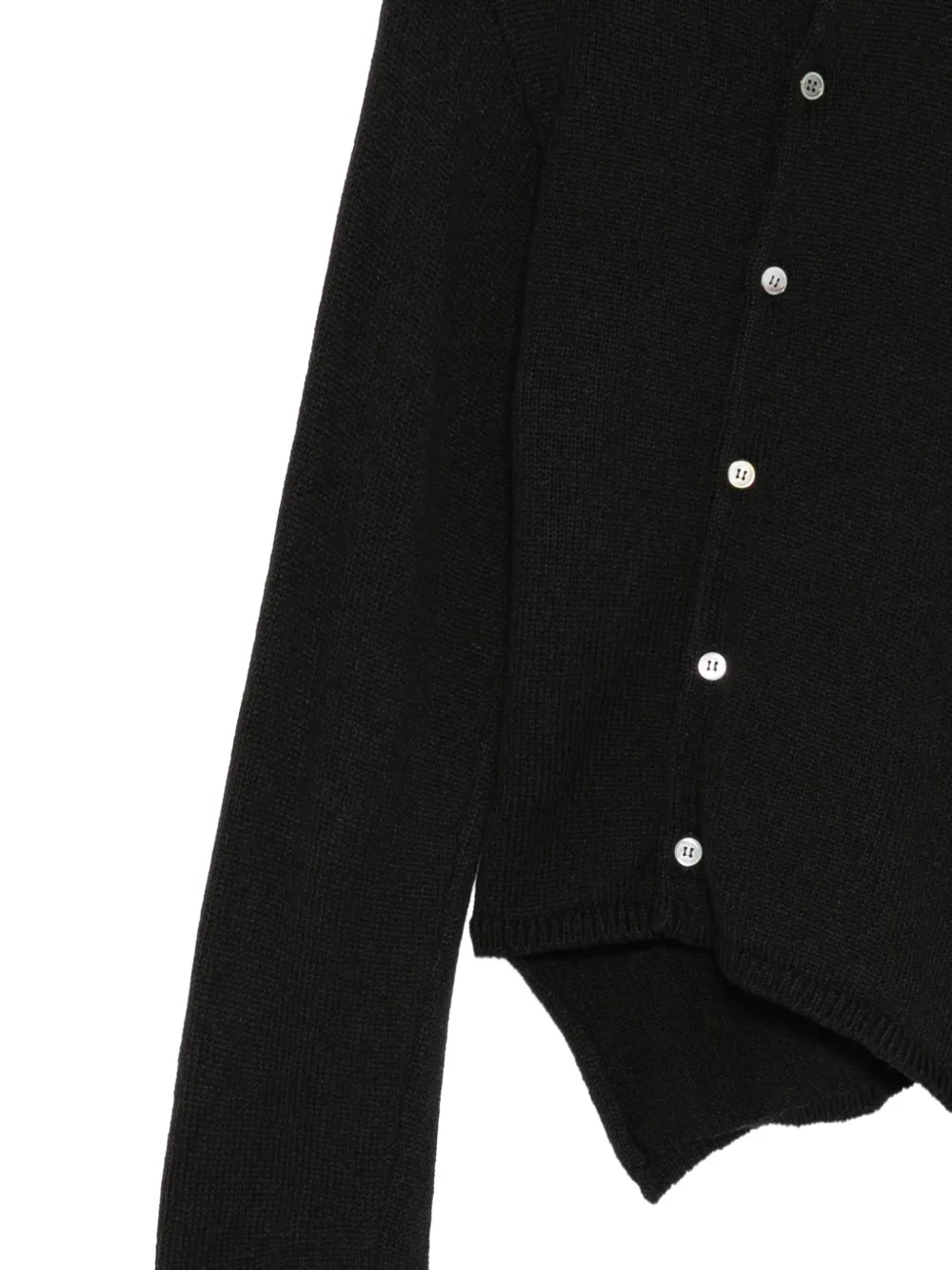 Comme Des Garçons Comme Des Garçons asymmetric button-up cardigan Zwart