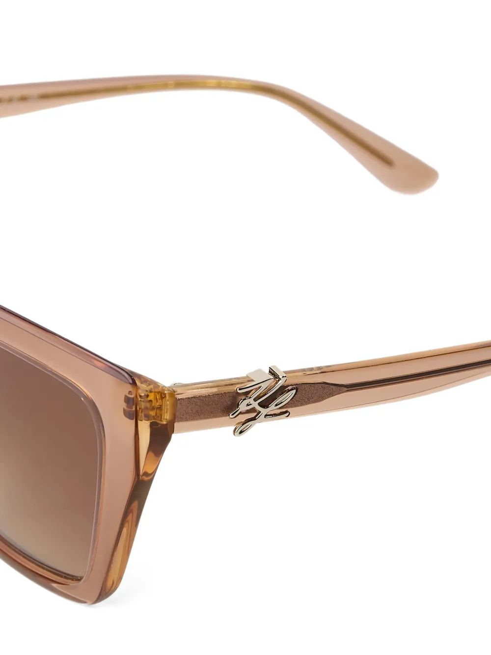 Karl Lagerfeld Autograph cat-eye sunglasses Beige
