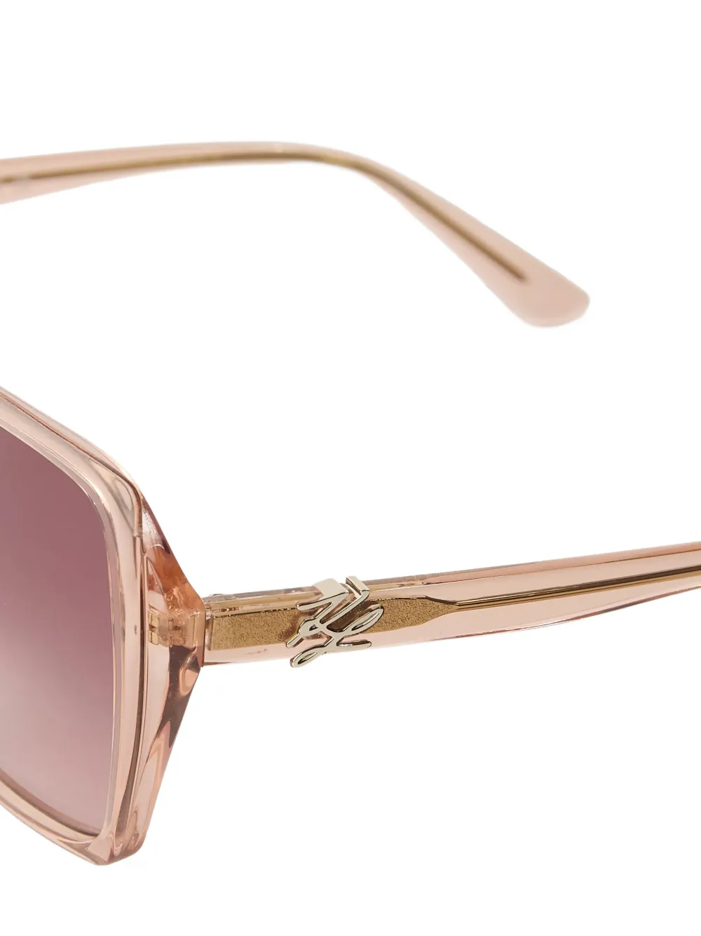 Karl Lagerfeld Autograph square sunglasses Beige