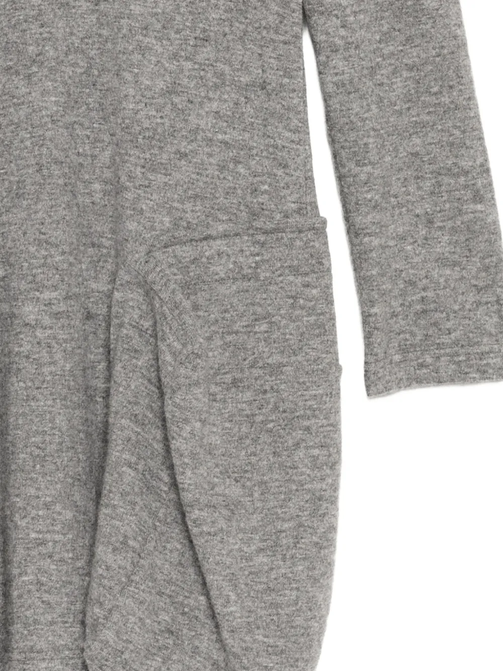 Comme Des Garçons Comme Des Garçons asymmetric pocket-detail sweater dress Grijs