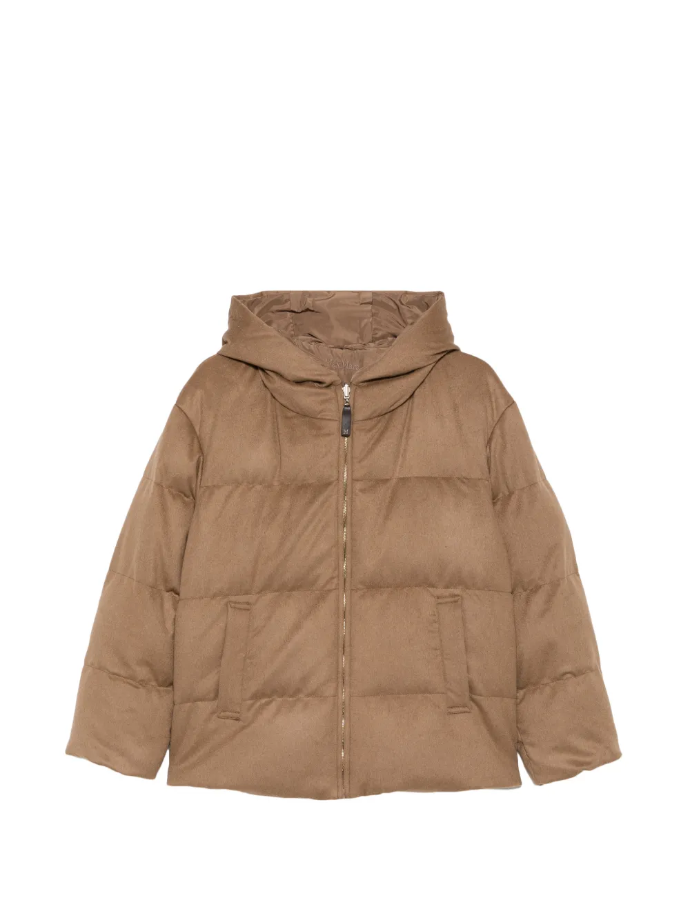 Max Mara hooded quilted jacket - Marron Max Mara hooded quilted jacket - Marron
