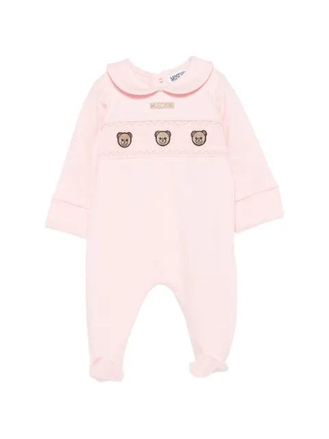 Moschino Kids Teddy Bear smocked jumpsuit
