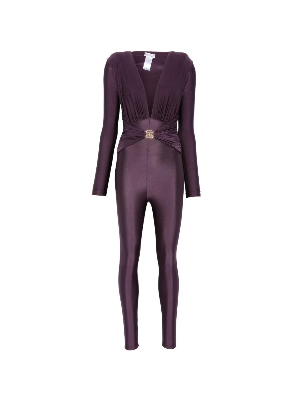 Mazzei plunging ruched jumpsuit - Viola