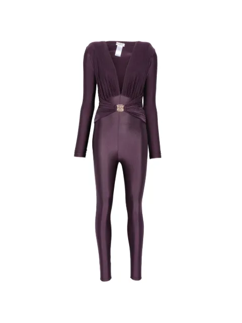 Mazzei plunging ruched jumpsuit